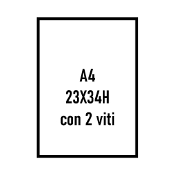 A4 23X34H con 2 viti